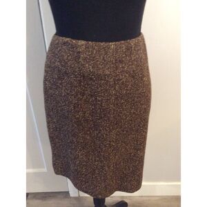 Paradox Wool Blend Tweed Pencil Skirt Size 6 Lined Career church women's